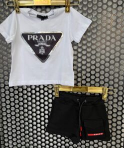 Prada Kids Premium Two-Piece Tshirt Short