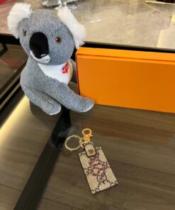 Luxury Fashion Snake Logo Keychain