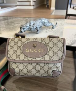 Cream Leather Shoulder Bag