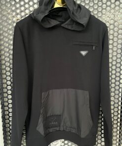 Black Logo Classic Fashion Hoodie