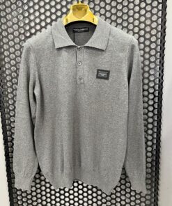 Luxury Fashion Gray Polo T-shirt