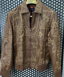 Louis Vuitton Fashion Brown Leather Jacket