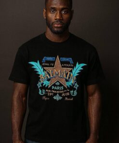 Balmain Classic Fashion Art T-shirt