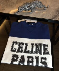 Classic Fashion Paris Blue Logo Tshirt
