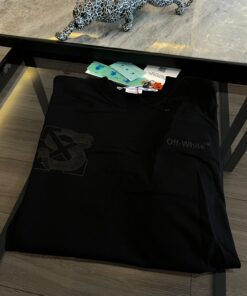 Off White Snake Arrow Logo Black Tshirt