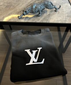 Louis Vuitton Black And Gray Sweatshirt