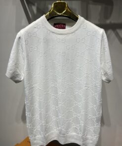 Gucci White Flu Logo T-Shirt