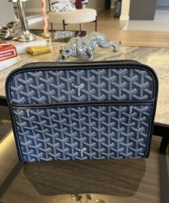 Goyard Jouvence GM Toiletry Bag Navy Blue