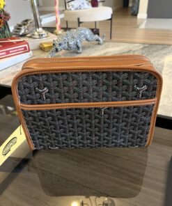 Goyard Jouvence MM Toiletry Bag Jouvence MM Black & Tan