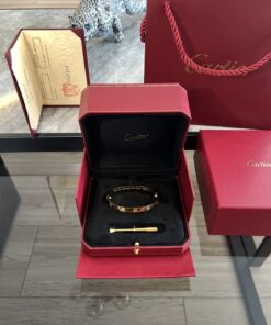 Cartier Gold Love Bracelet Full Box Set