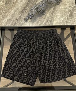 Fendi Luxury Logo Black Short