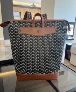 Luxury Alpin Canvas Black/Tan Backpack