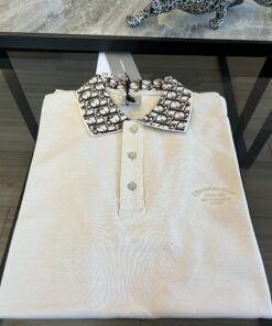 Cream %100 Cotton Polo Tshirt